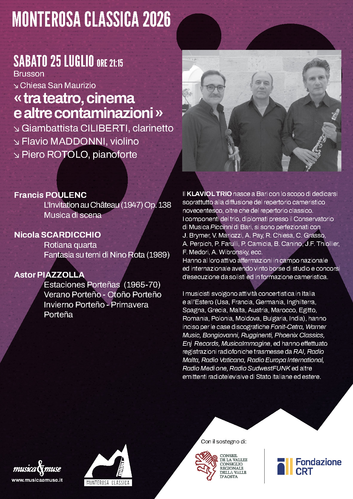 Concerti Aperitivo - Monterosa 26