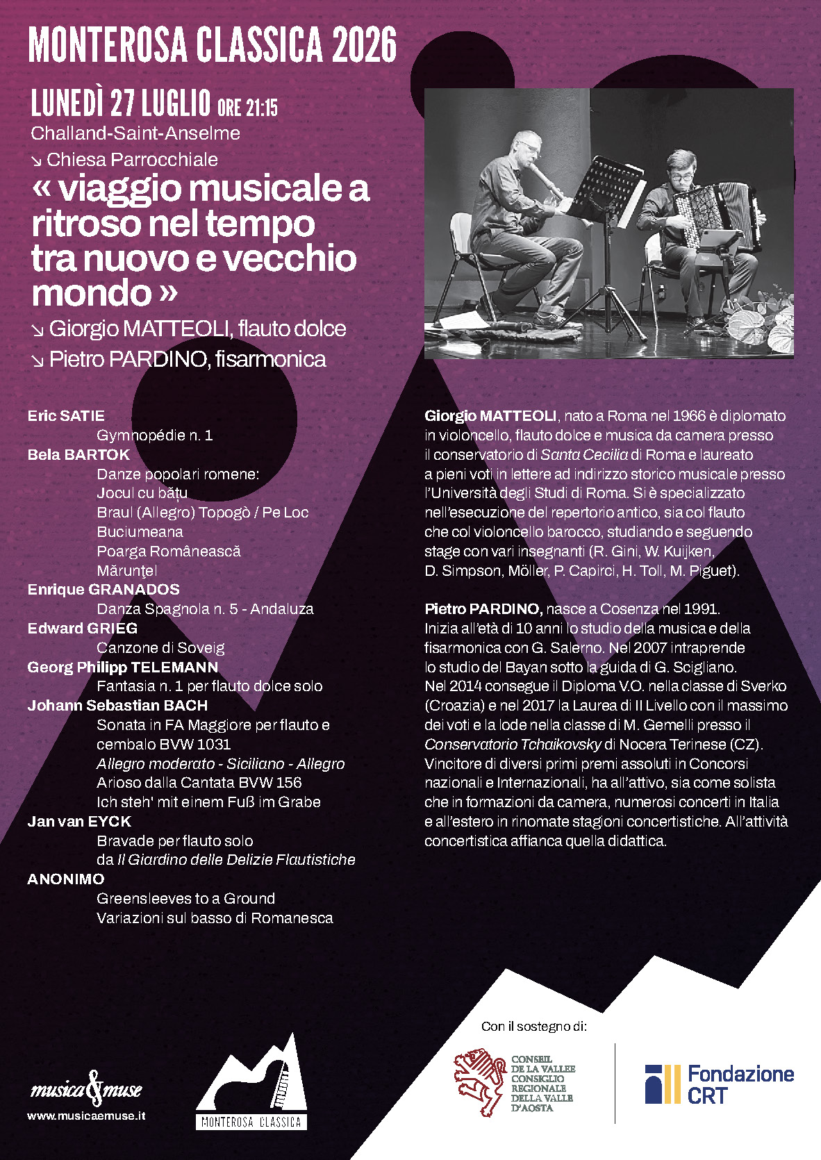 Concerti Aperitivo - Monterosa 26